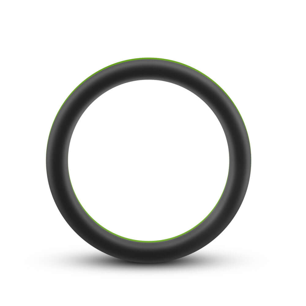 Performance - Silicone Go Pro Cock Ring - Black/green/black-3