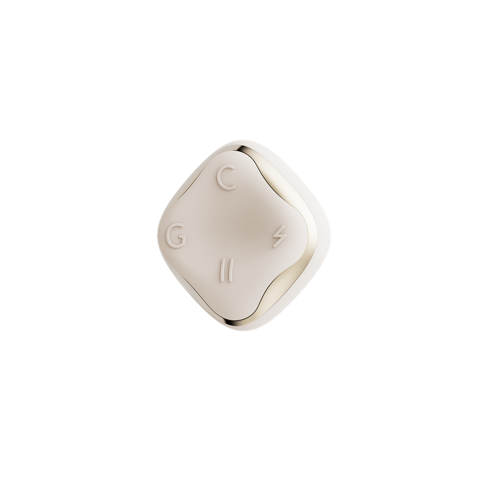 ZALO Deya Wearable Smart Dual Vibrator with App Control button for customizable settings and connectivity.