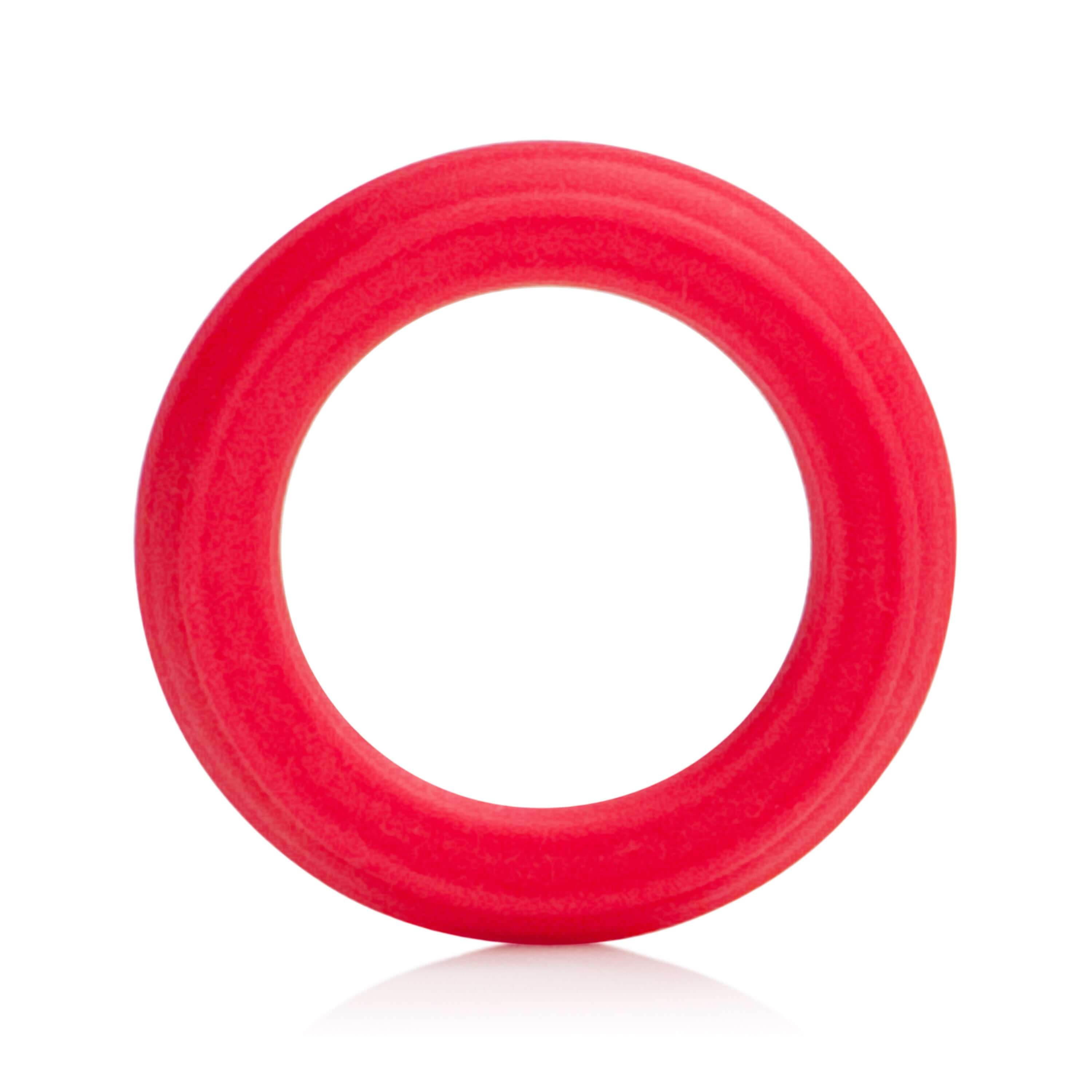 Adonis Caesar Silicone Ring Red, a sturdy silicone ring designed for improved stamina and comfort.