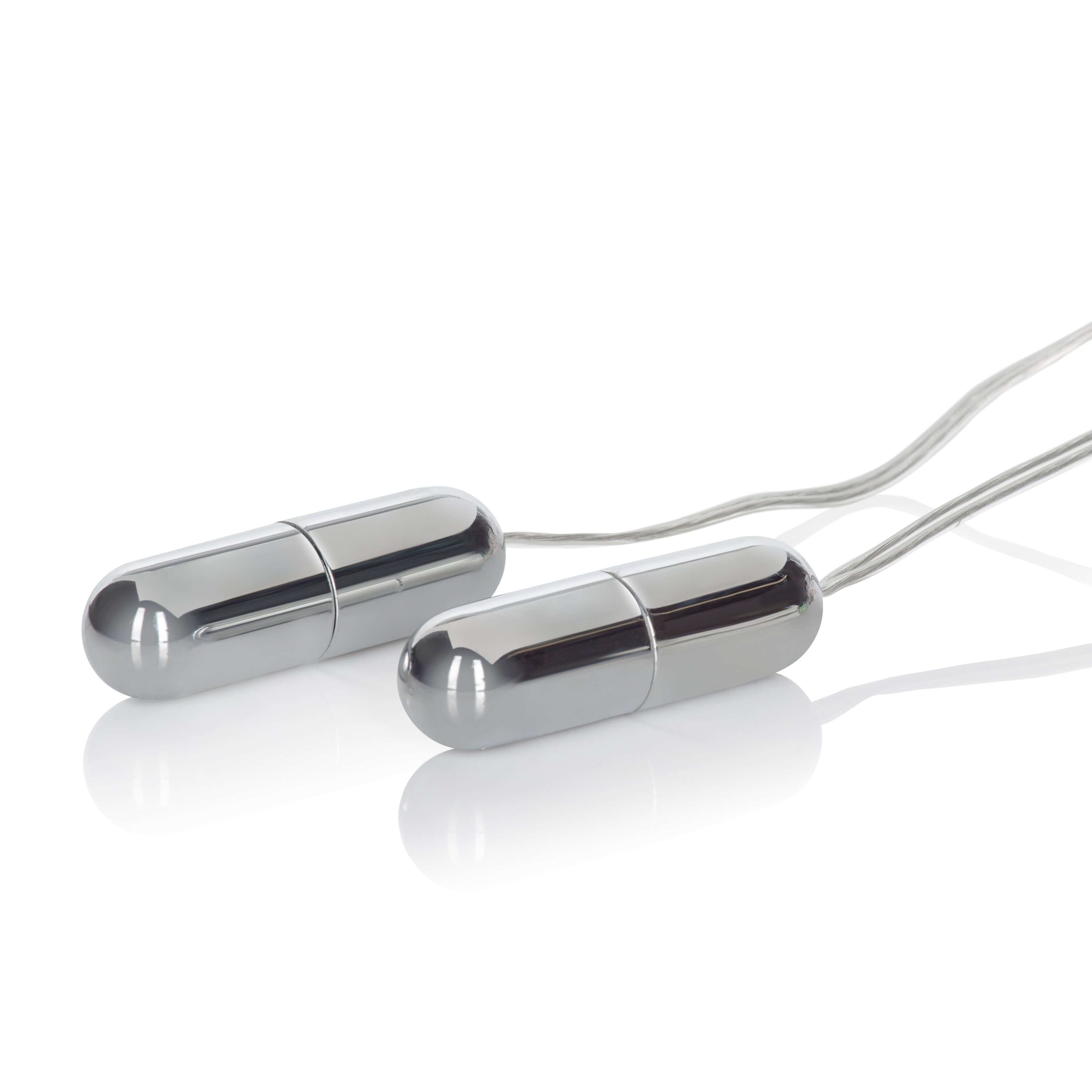 Pocket Exotics Impulse Slim Twin Bullets, sleek dual stimulators for enhanced pleasure.