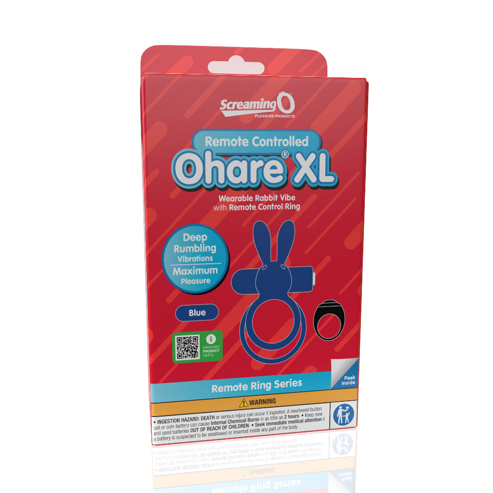 Screaming O Remote Controlled Ohare XL Vibrating  Ring - Blue-2