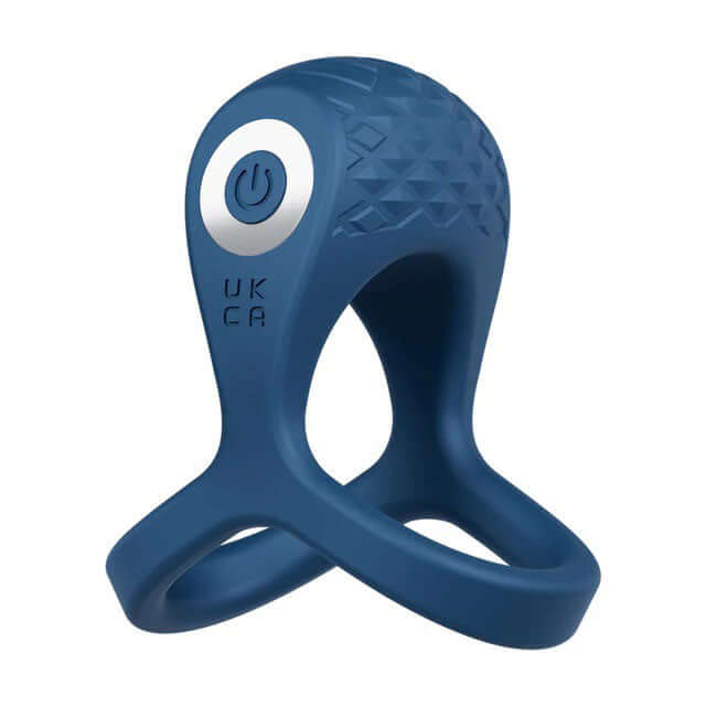 Performance Plus Dual Flex Pro Ring Blue designed for stamina, erection support, and pleasure with vibrant features.