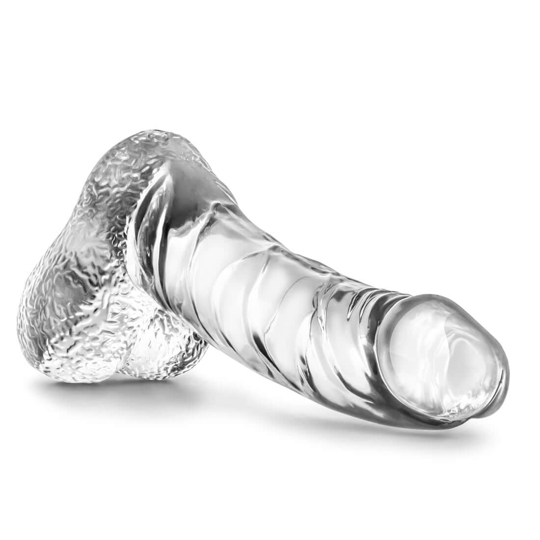 Naturally Yours Ding Dong Clear slim dildo with realistic details for comfortable exploration and stimulation.