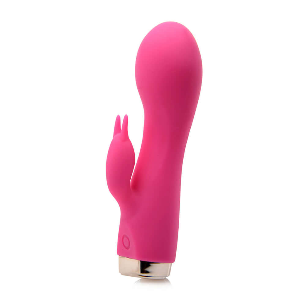 Wonder Mini Rabbit Silicone Vibrator Pink, a compact and powerful dual stimulation vibrator.