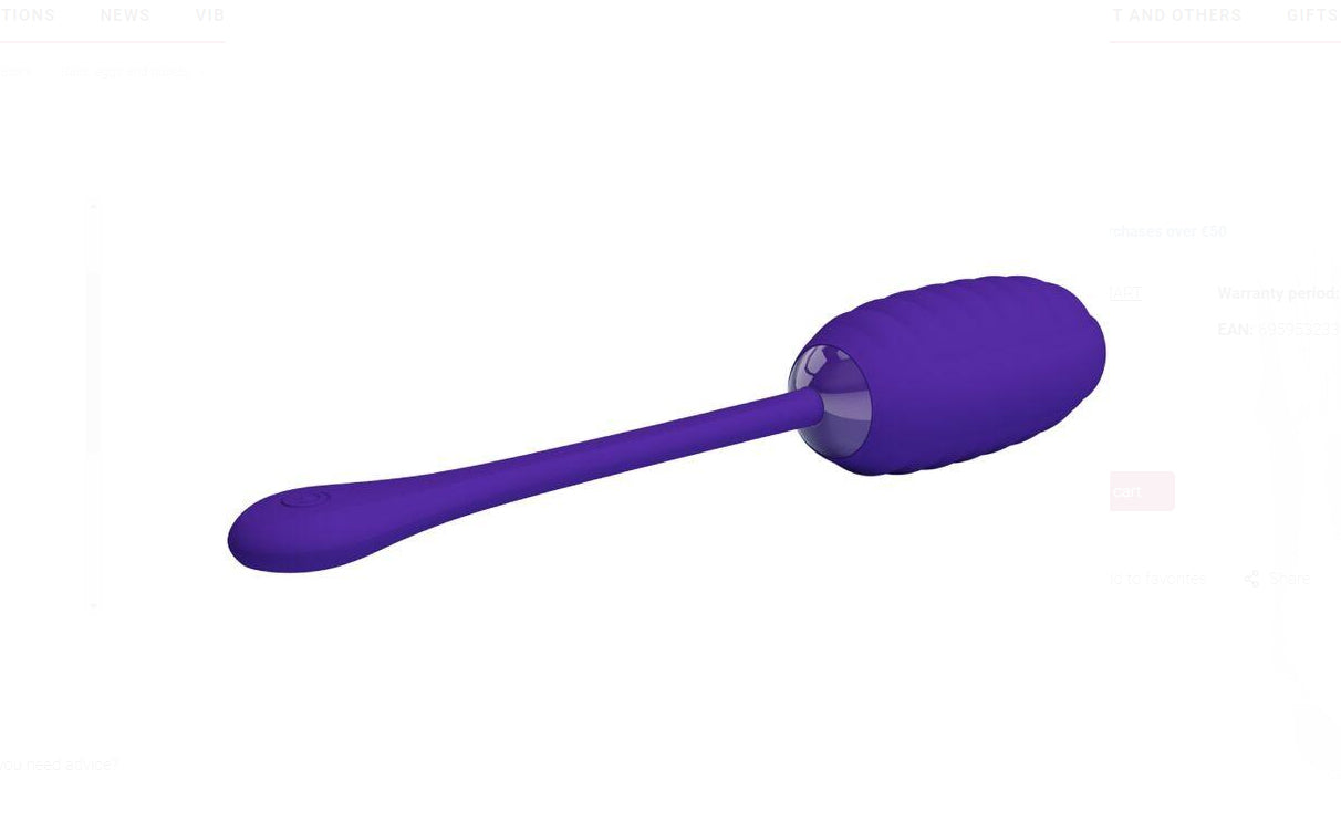 Kirk Rechargeable Vibrating Egg - Purple-1