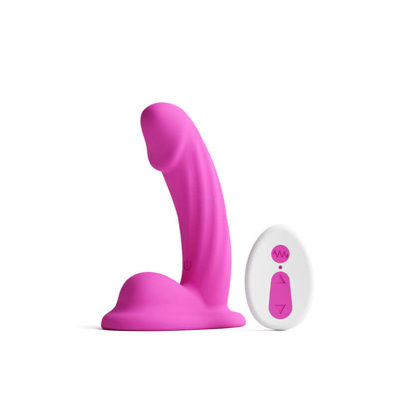 Colours Curve Vibrating 5&quot; Dildo - Pink-2