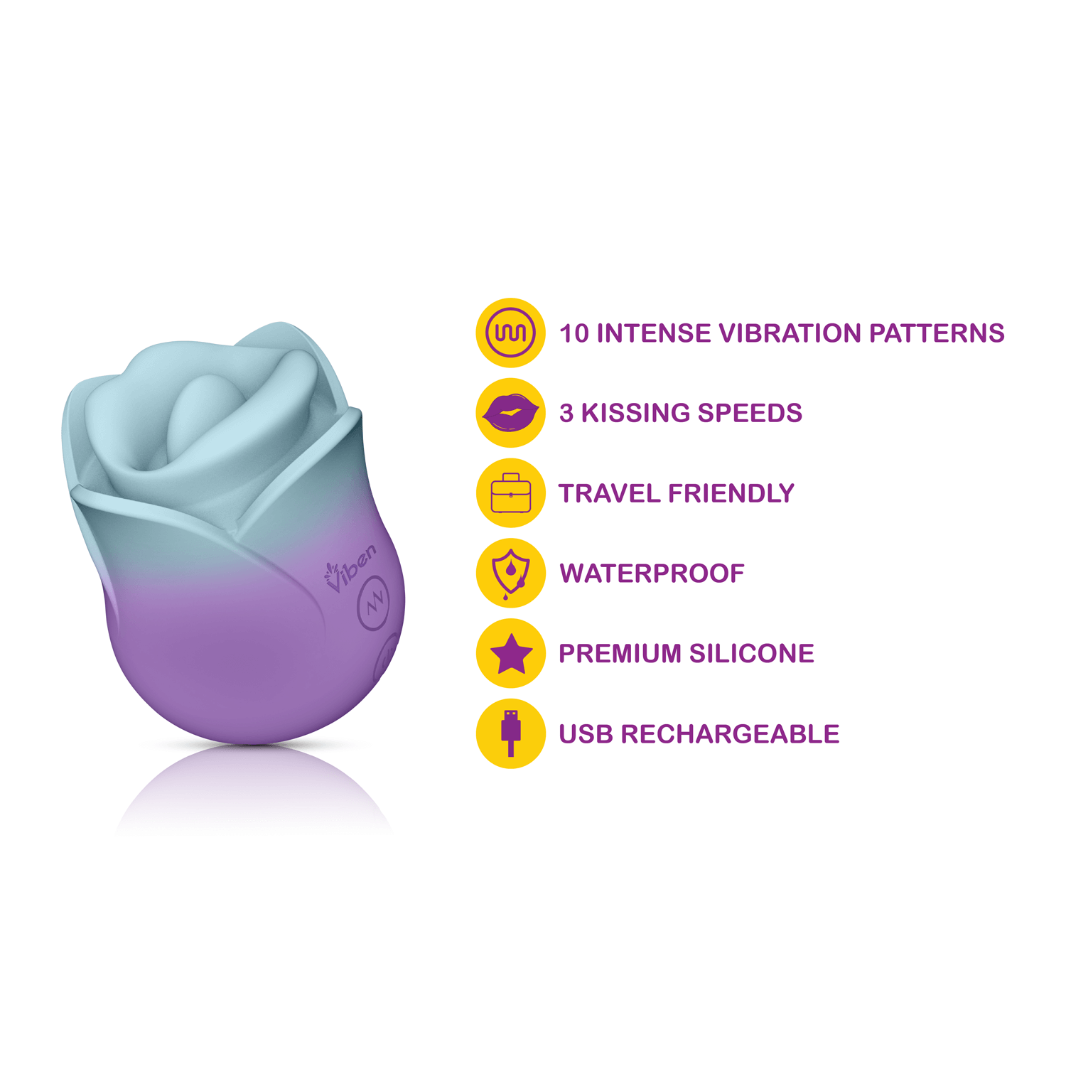 Succubus Vibrating Kissing Rose - Pixie Dust-7