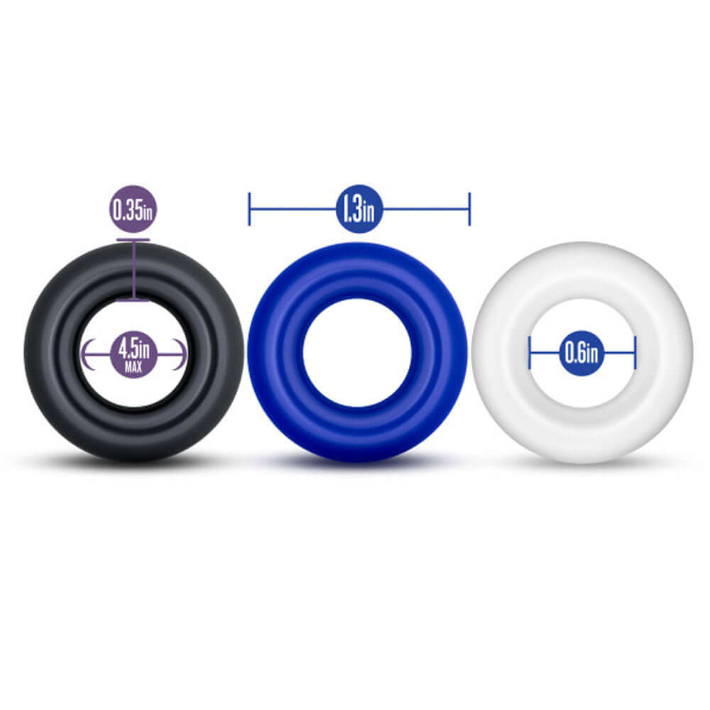 Donut Rings - Assorted Colors - 50 Pieces Display-1