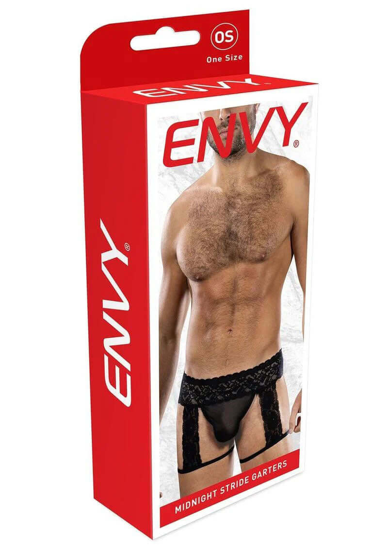 Midnight Stride Garters - Os - Black-0