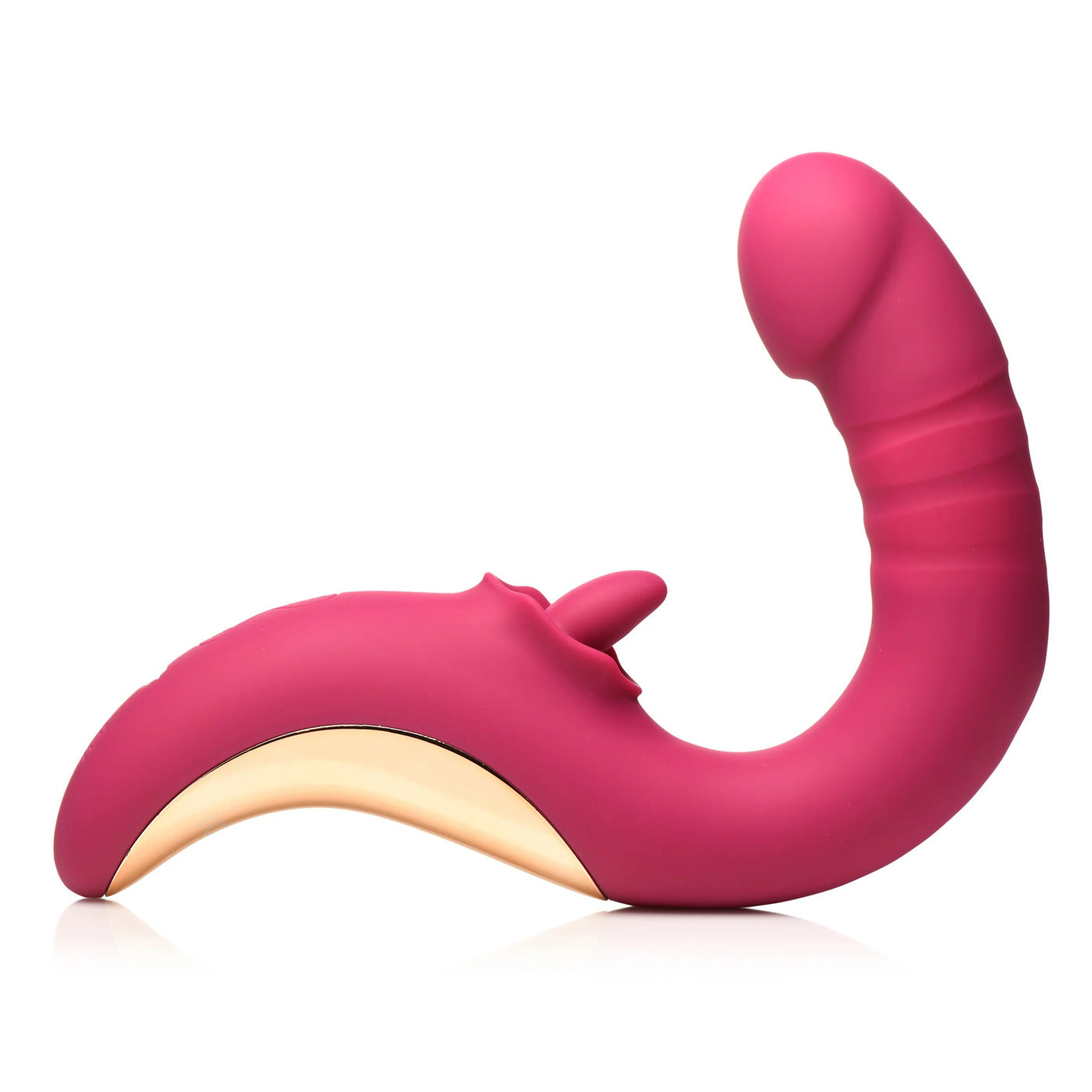 Tease and Please Thrusting and Licking Vibrator -  Fuchsia-6