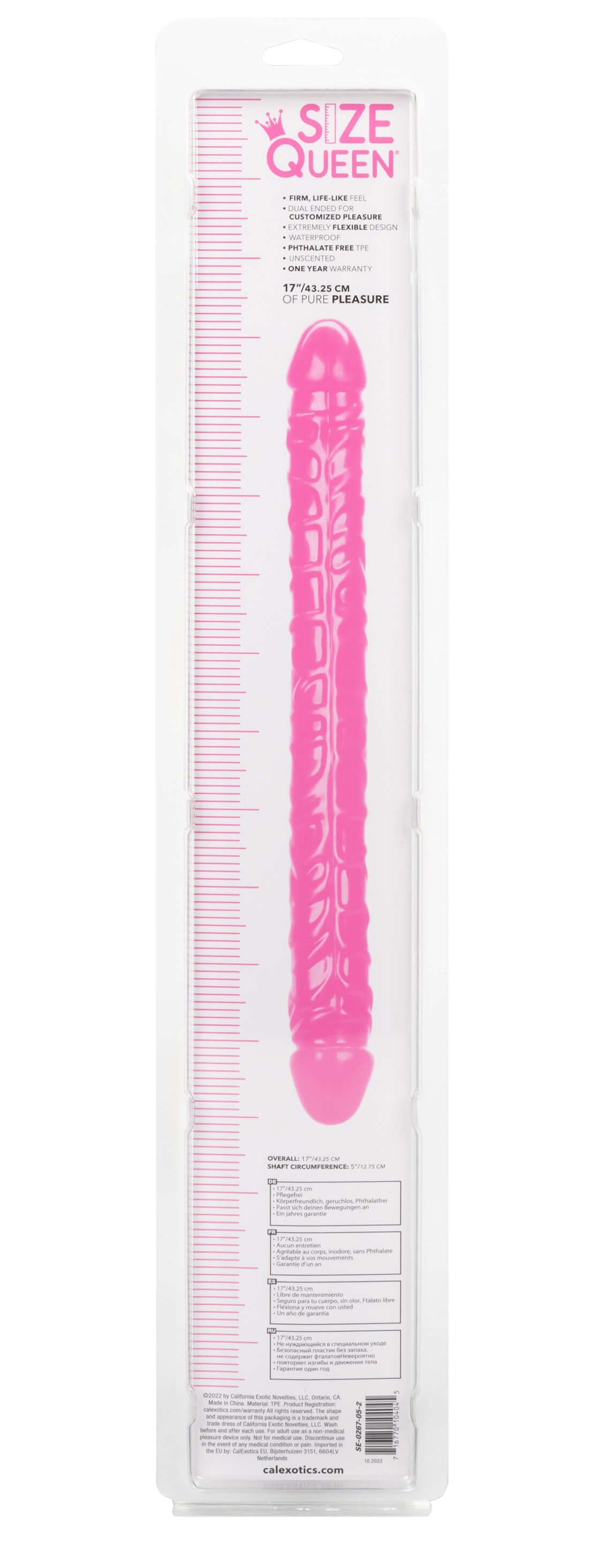 Size Queen 17 inch/43.25 Cm - Pink-3