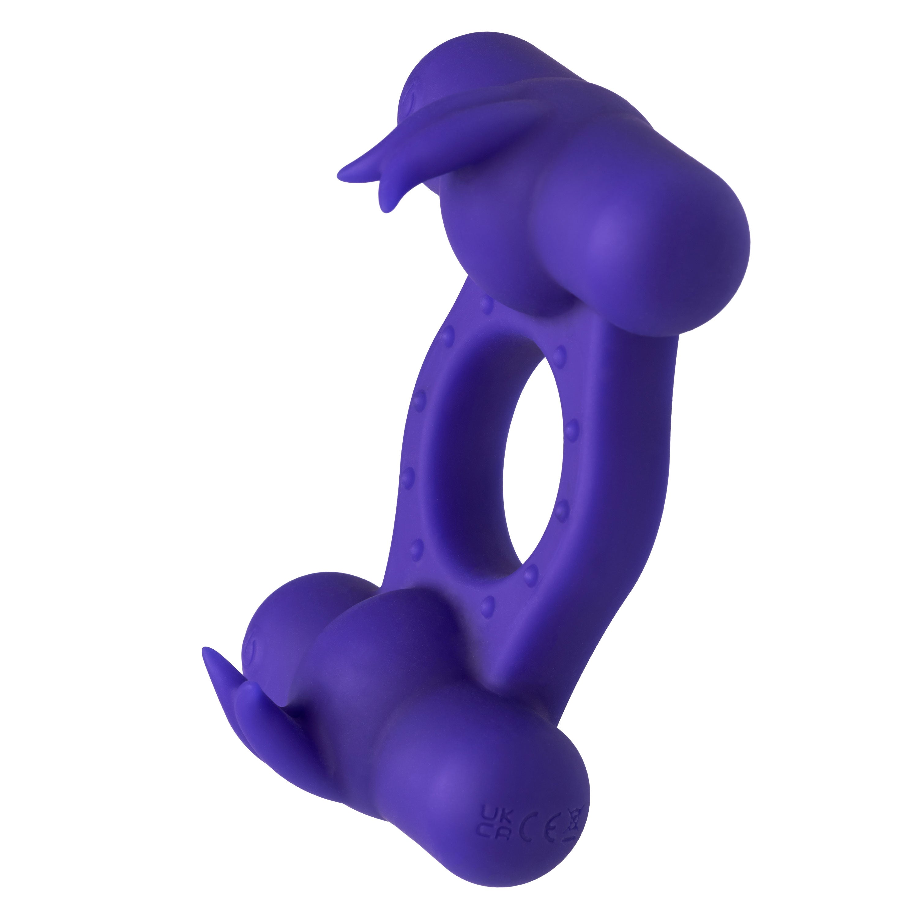 Silicone Rechargeable Triple Orgasm Enhancer - Purple-3