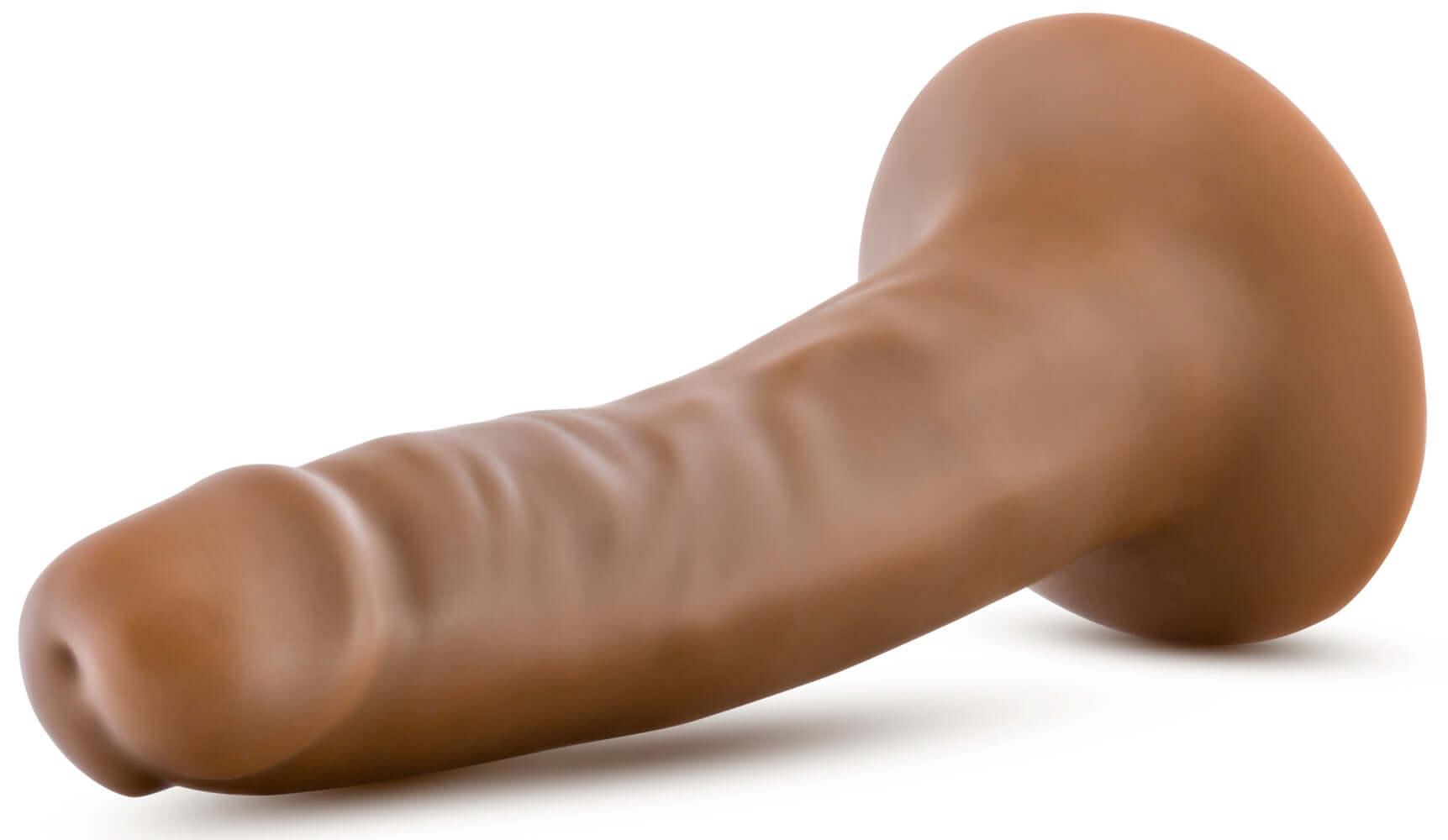 Dr Lucas 5 Inch Dong With Suction Cup Mocha, realistic dildo designed for comfort and versatility.