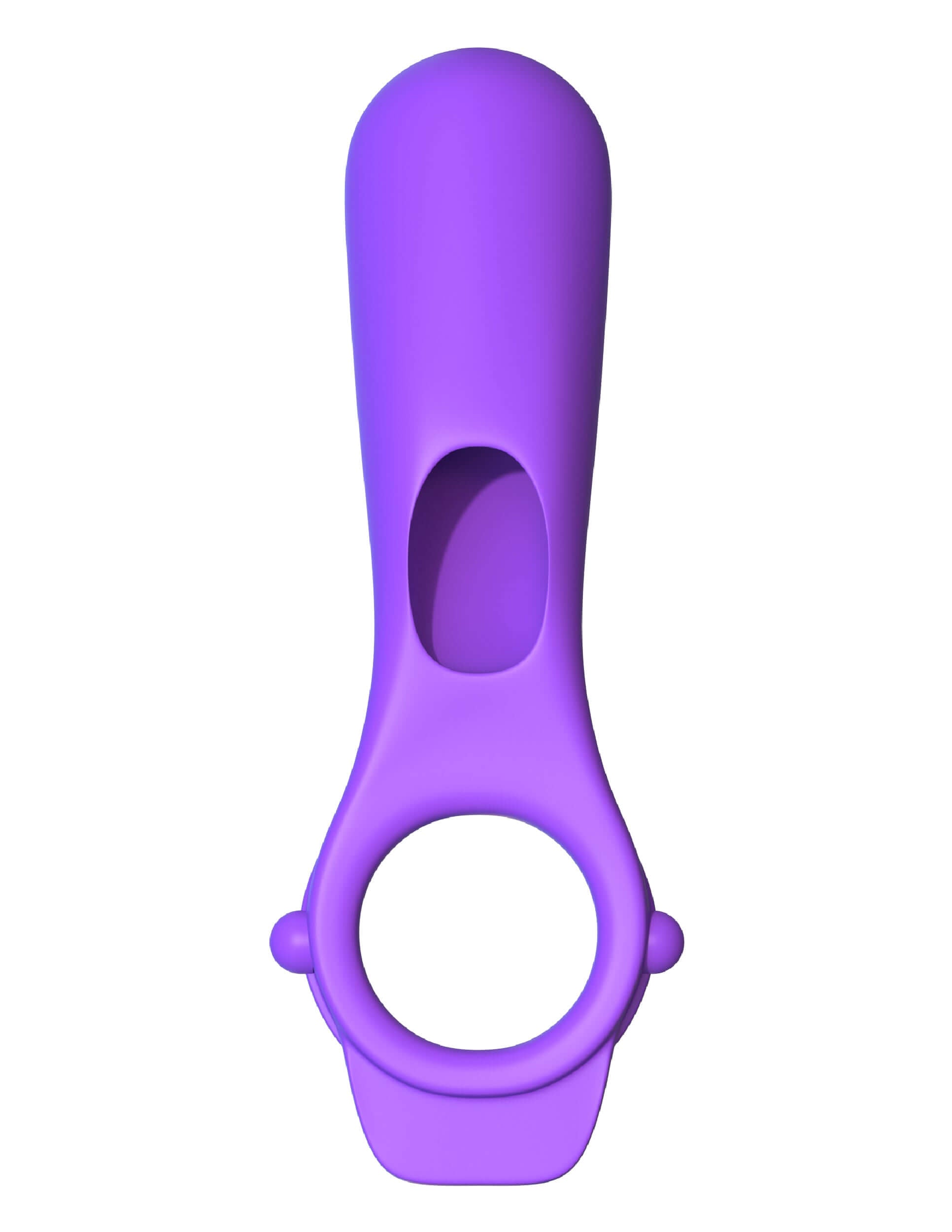 Fantasy C-Ringz Ride n Glide Couples Ring in purple, designed for versatile stimulation and enhanced comfort.