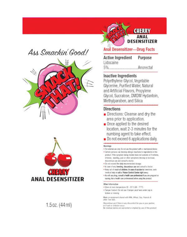 Smack That Anal Desensitizer Cherry 1.5oz-2