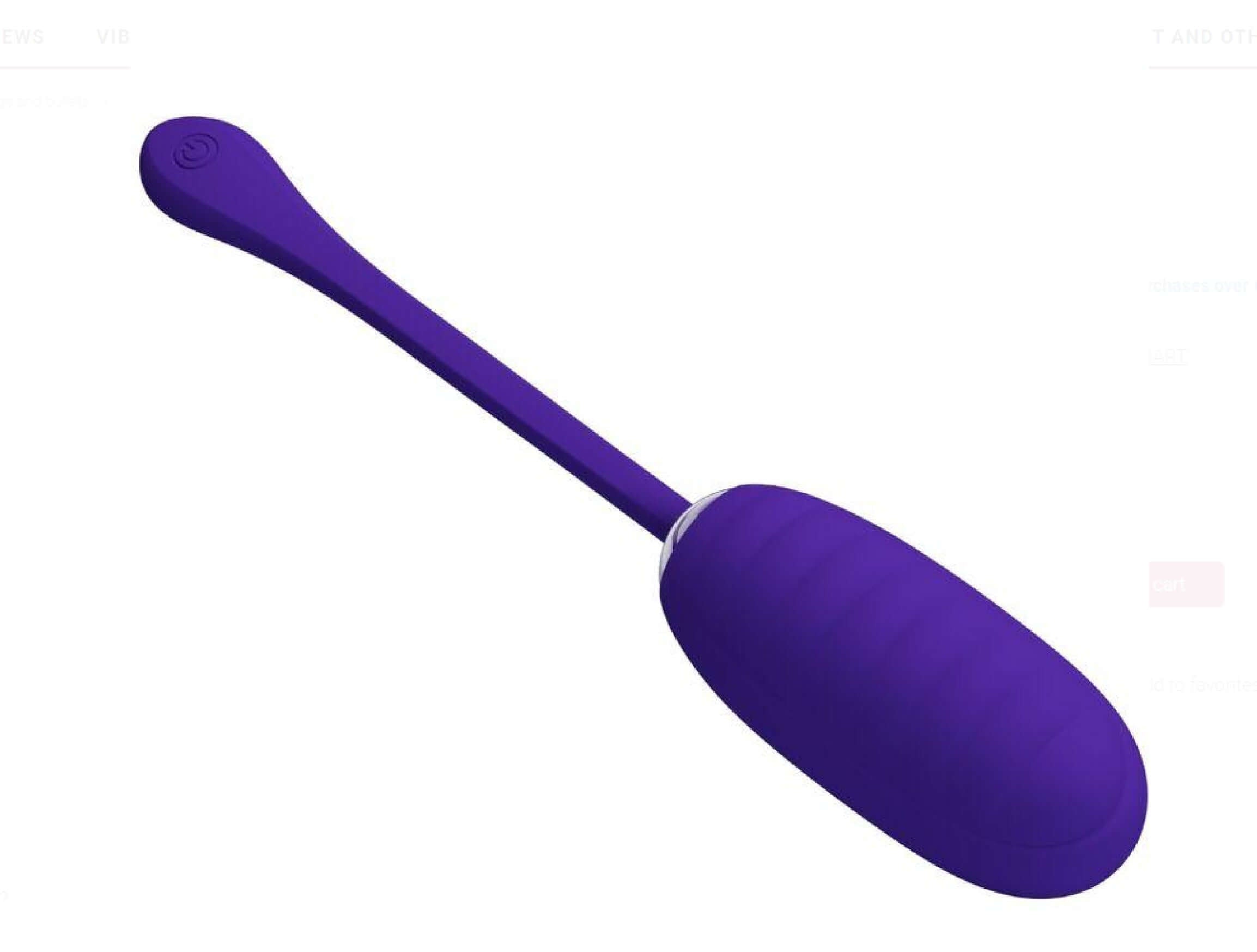 Purple Kirk Rechargeable Vibrating Egg for Precise Stimulation and Foreplay.