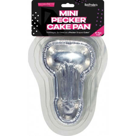 Peter Party Cake Pan Small 6 Pack, mini pecker cake pan for fun party baking, ideal for bachelorette celebrations.
