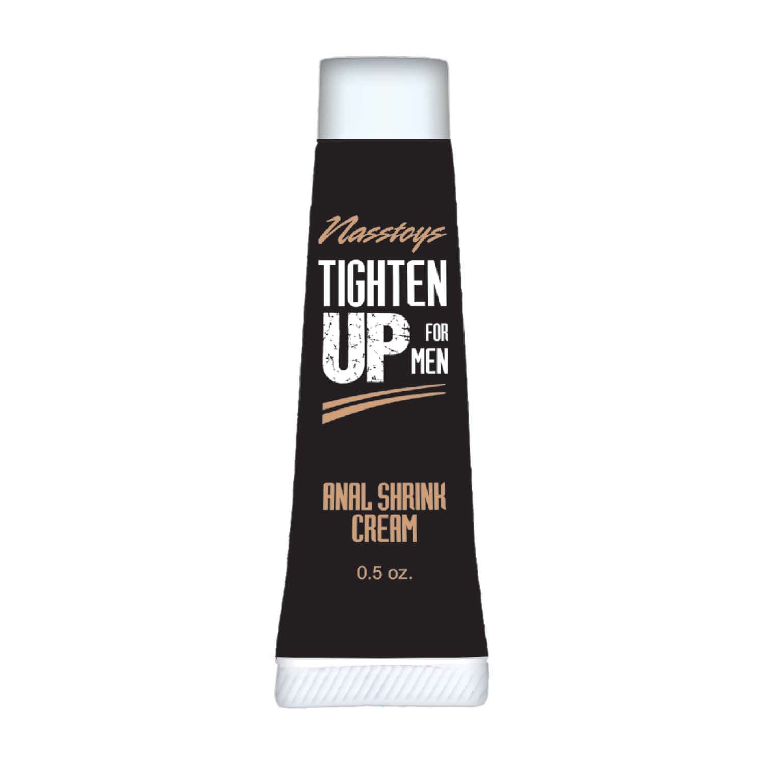 Tighten Up Anal Shrink Cream 0.5 Oz tube for men, designed for an enhanced intimate experience.