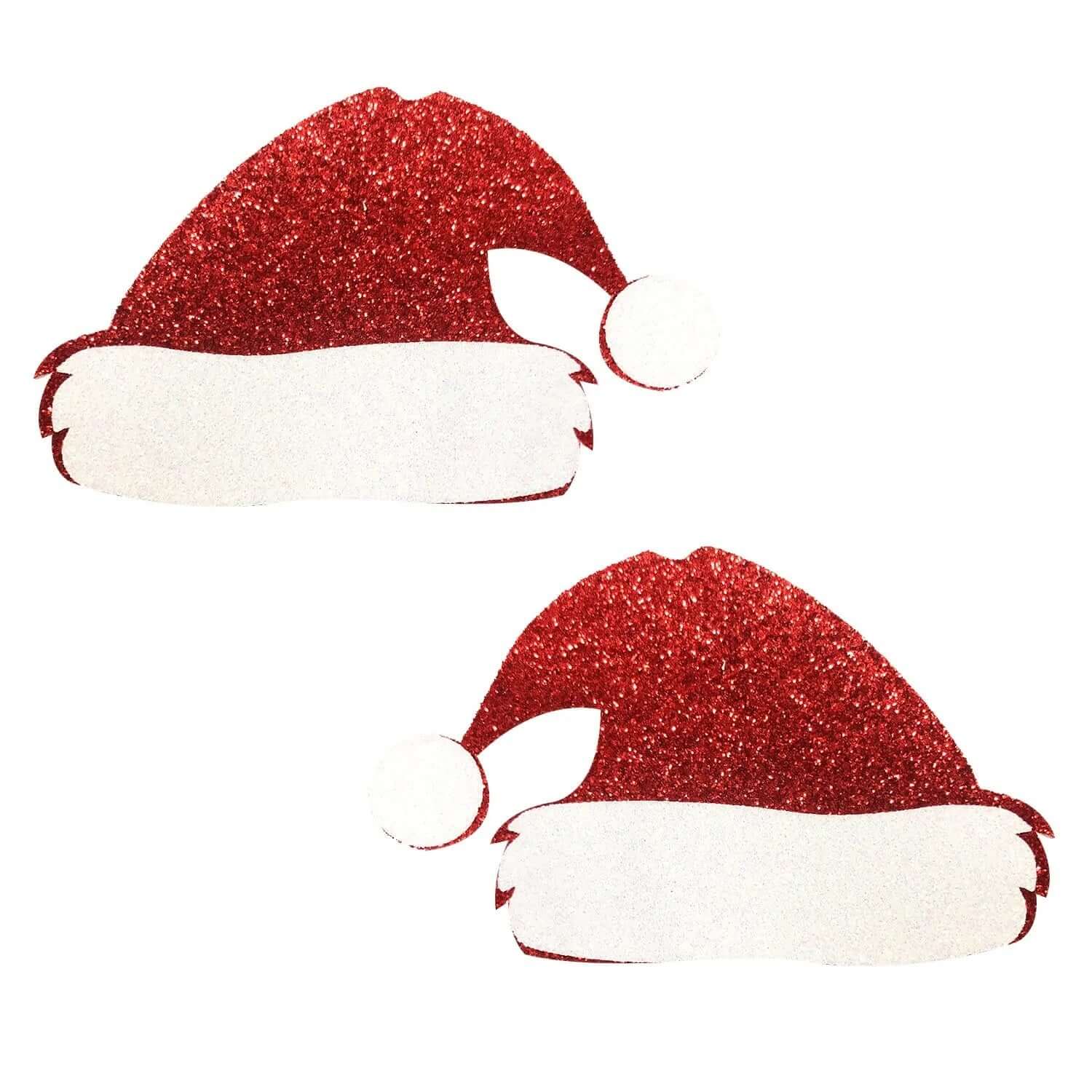 Freaking Awesome Glitter Santa Hat Nipple Cover Pasties-0
