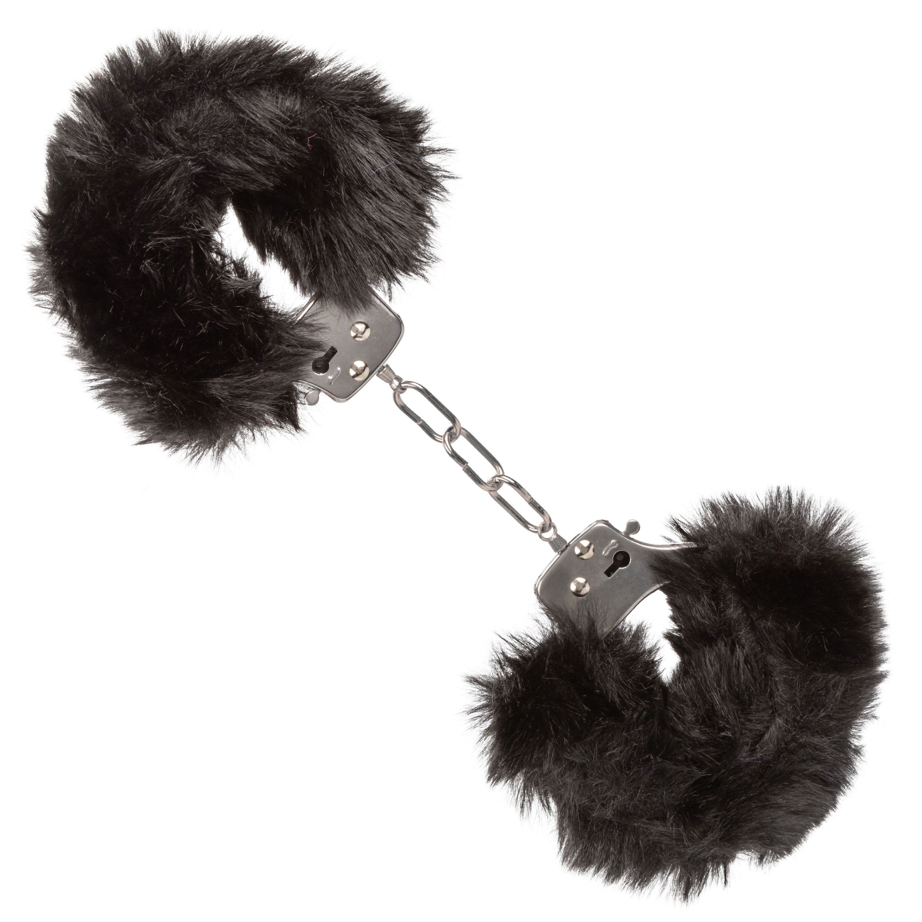Ultra Fluffy Furry Cuffs - Black-5