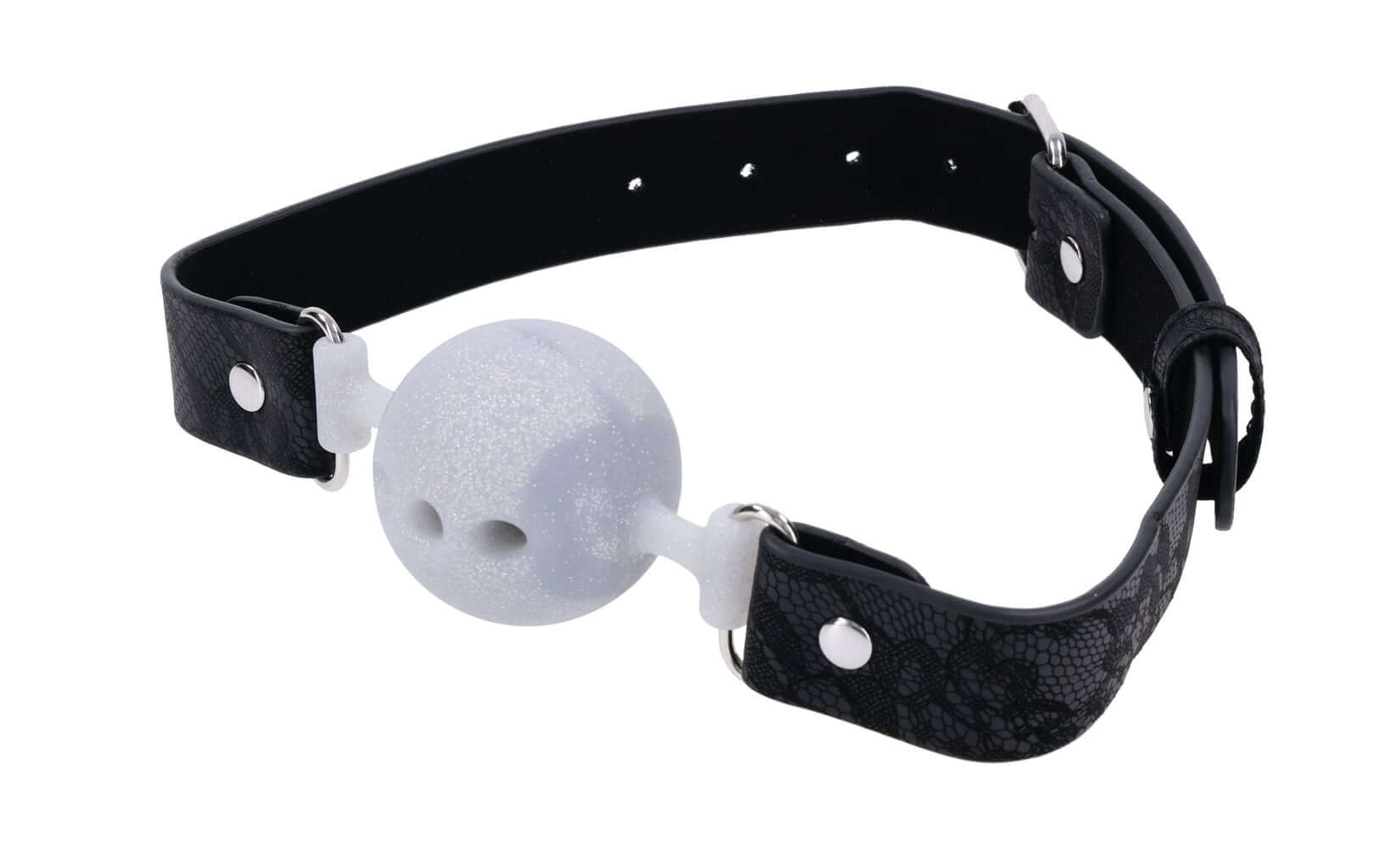 Lace Silicone Breathable Ball Gag-2
