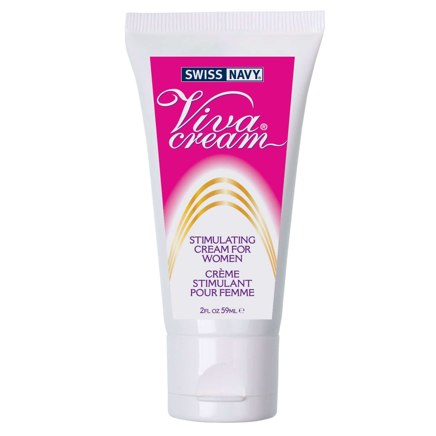 Swiss Navy Viva Cream 2 Oz, a stimulating cream for women designed to enhance intimacy and sensitivity.