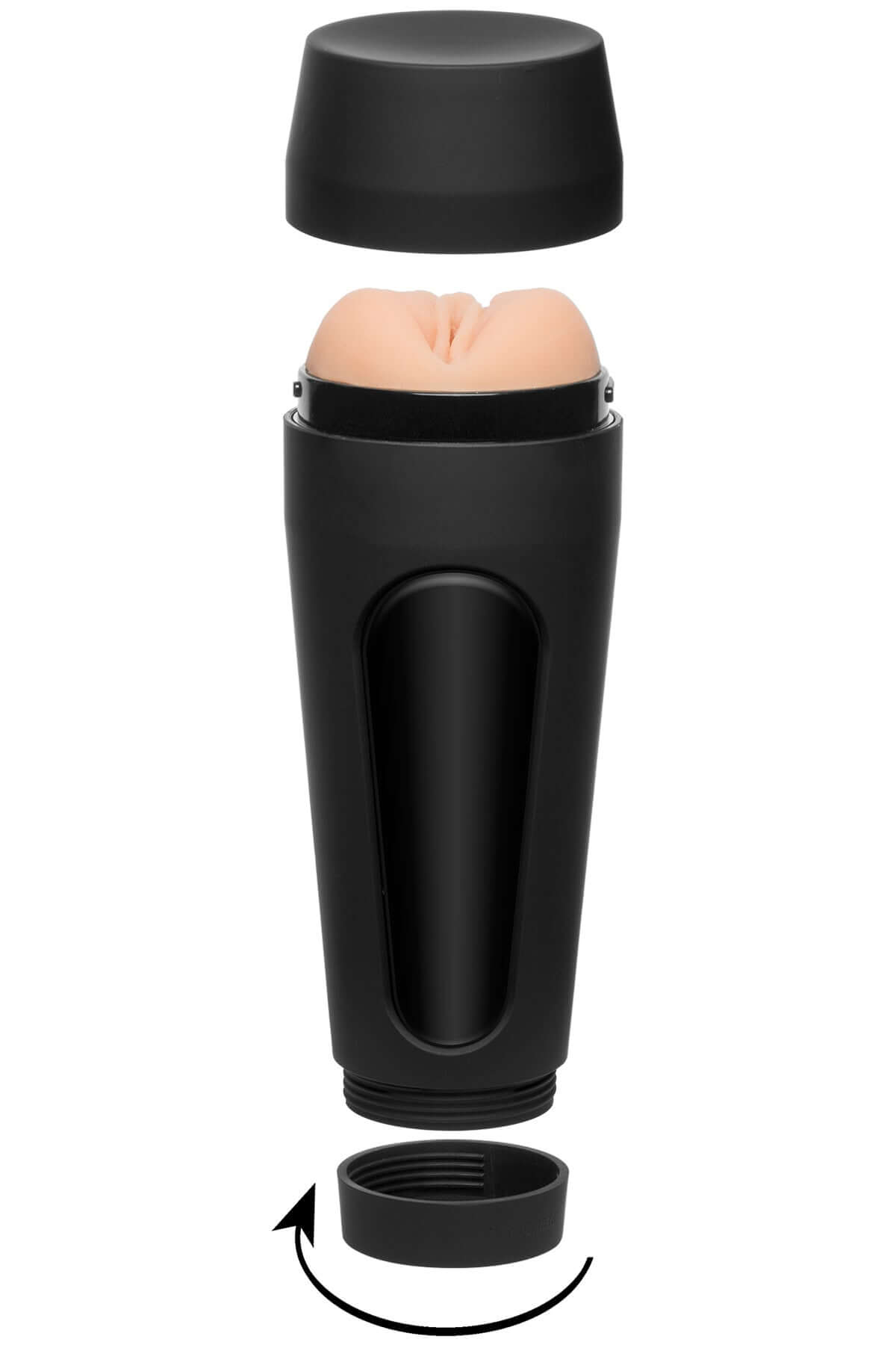 Main Squeeze Ultraskyn Stroker with hard case featuring lifelike pussy texture for realistic sensation.