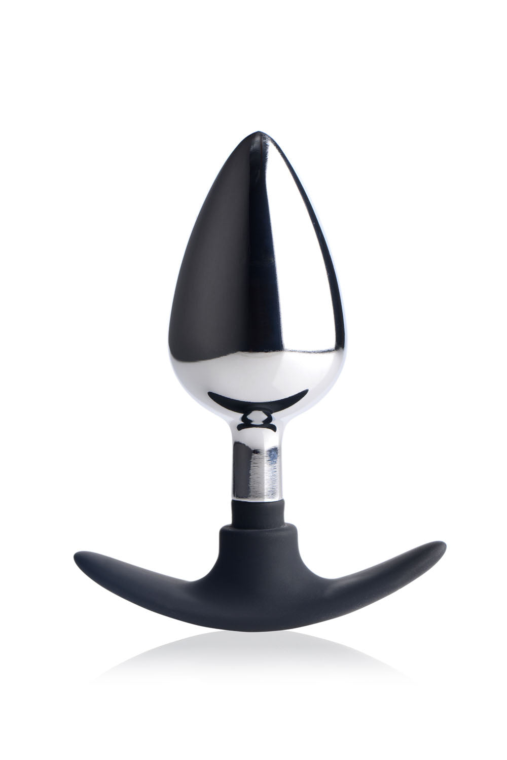 Dark Invader Metal and Silicone Anal Plug Large with sleek metal and silicone design.