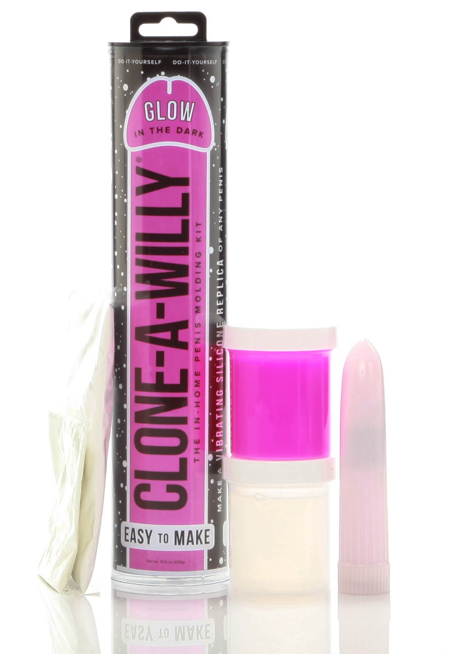 Clone-a-Willy Glow-in-the-Dark Kit - Pink-1