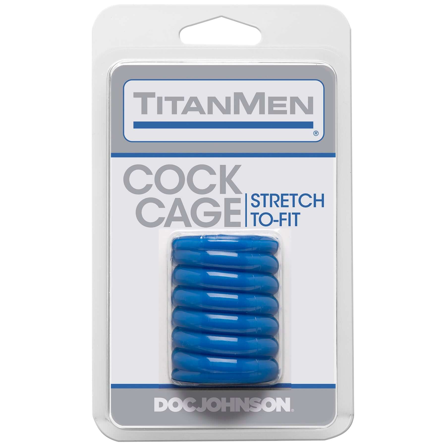 Titanmen Cock Cage - Blue-1