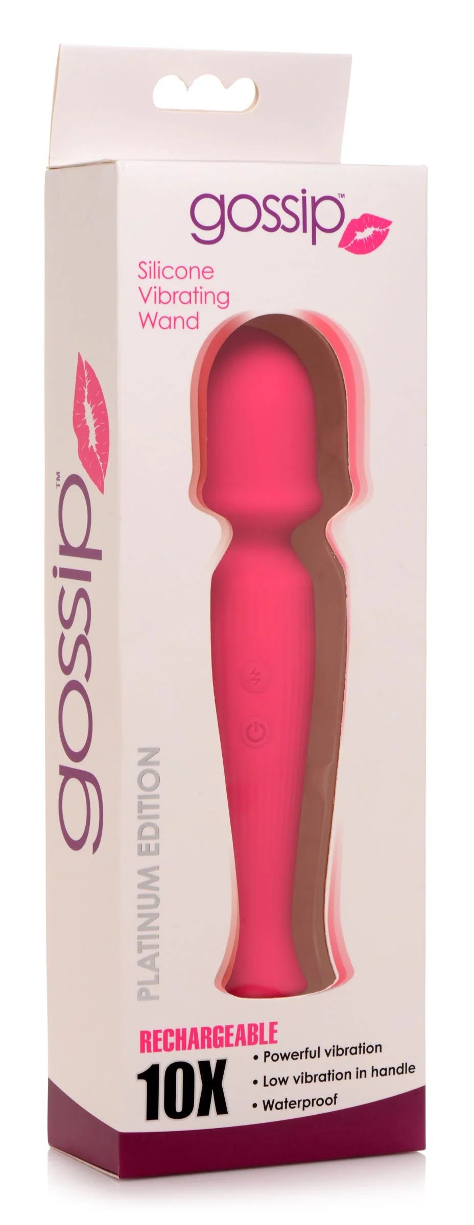 Silicone Wand Massager - Magenta-0