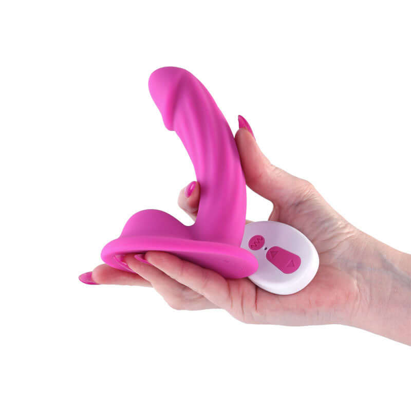 Colours Curve Vibrating 5&quot; Dildo - Pink-3