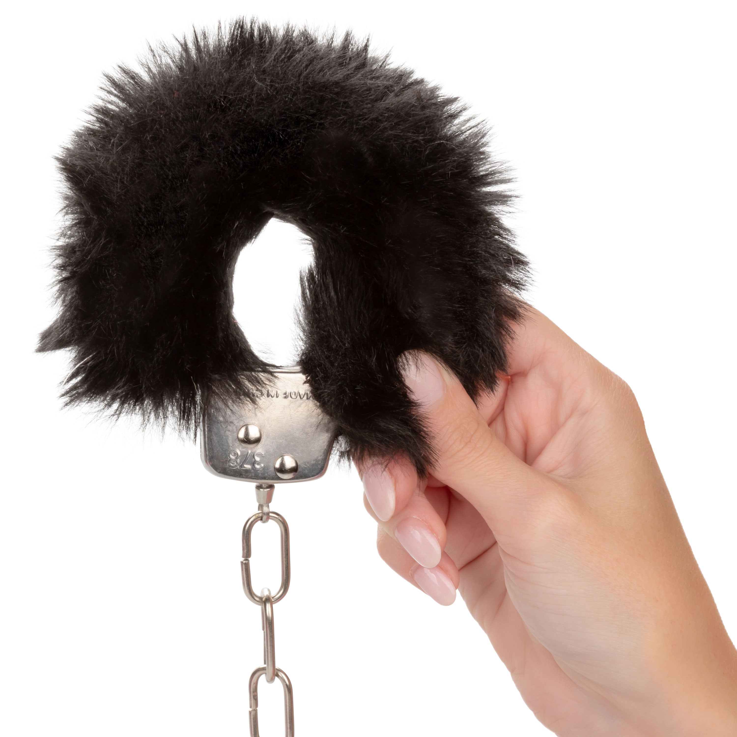 Ultra Fluffy Furry Cuffs - Black-4
