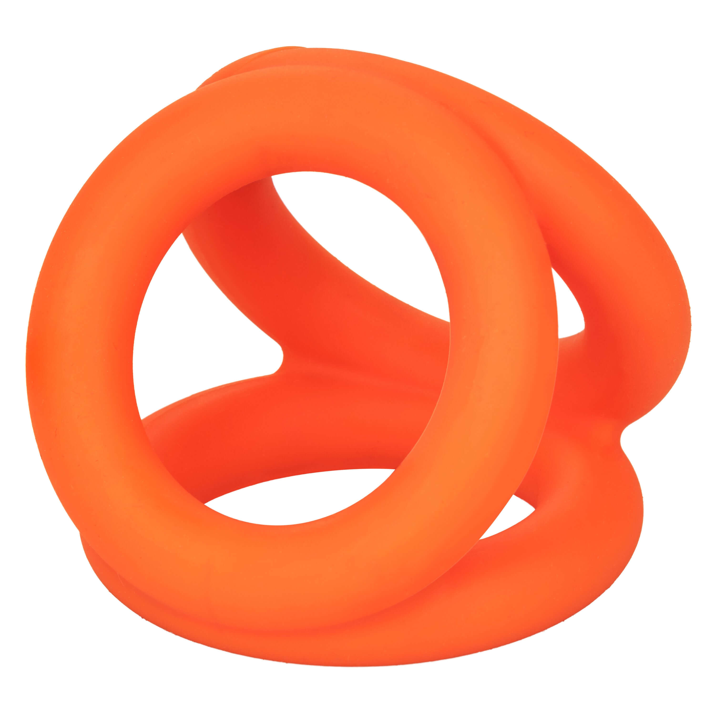 Alpha Liquid Silicone Tri-Ring - Orange Orange-0