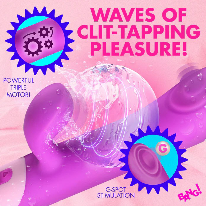 Clit Tapping Pulsing Rabbit - Purple-3