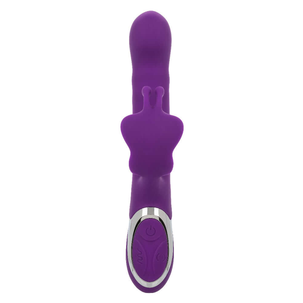 Enchanted Flutter Massager - Purple, body-safe silicone, 100% waterproof IPX7, sophisticated pleasure product.