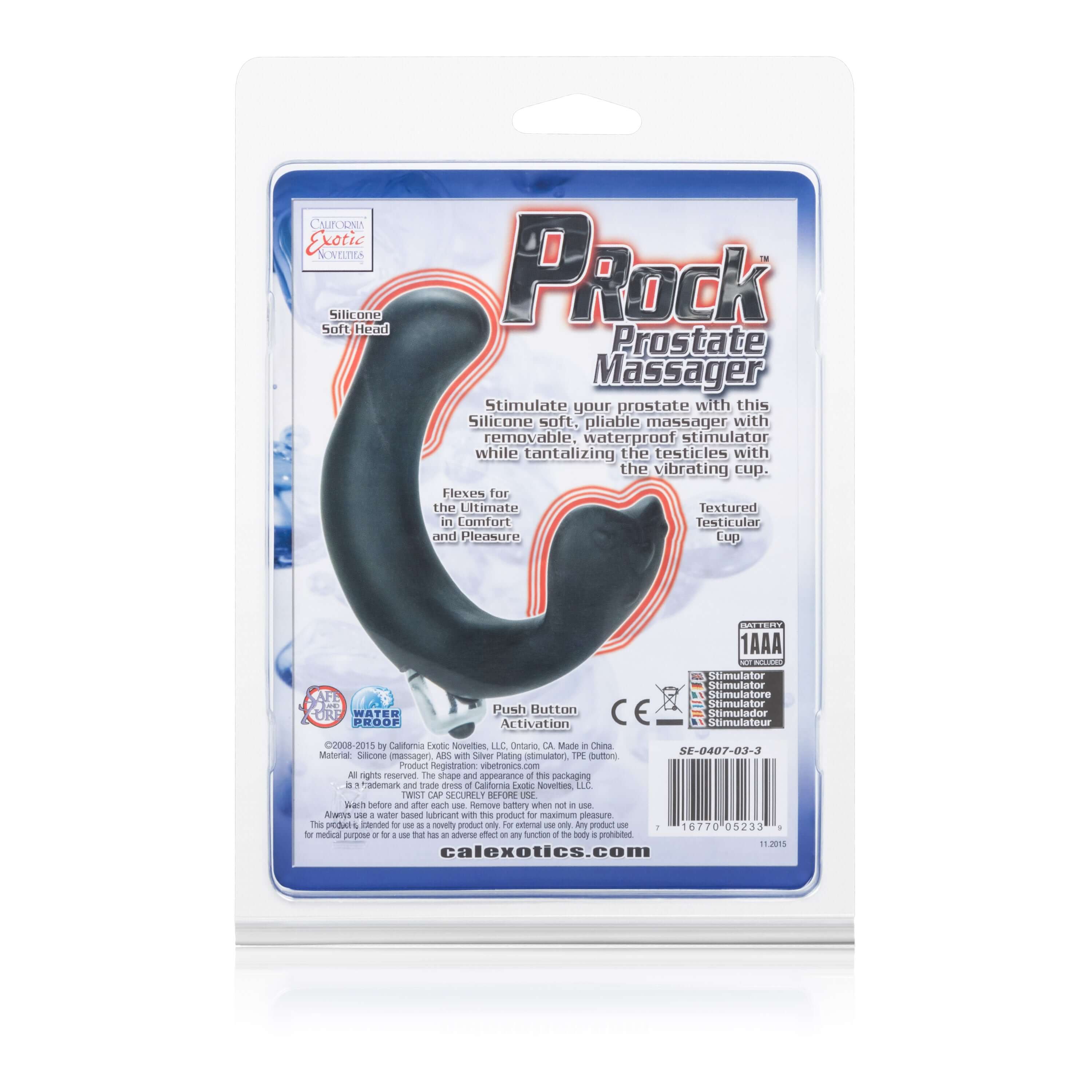 Dr. Joel Kaplan P-Rock Prostate Massager - Black-2