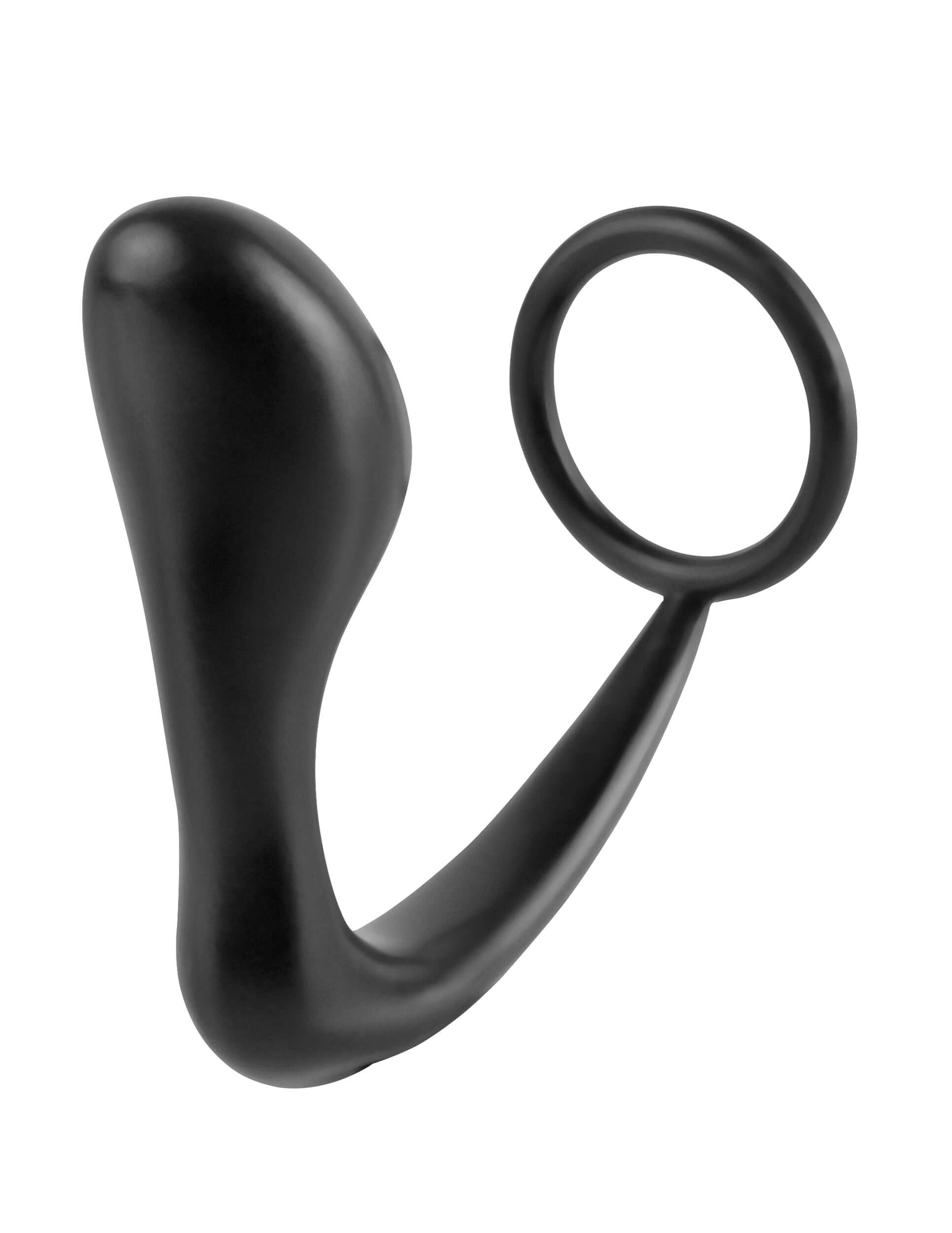 Anal Fantasy Collection Ass Gasm Cockring Plug - Black-0