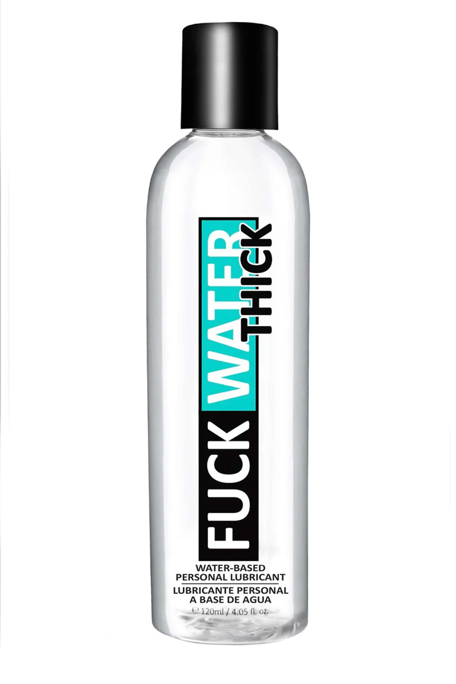 Fuck Water Thick Water Based Lubricant 4 Oz bottle with water-based personal lubricant label.