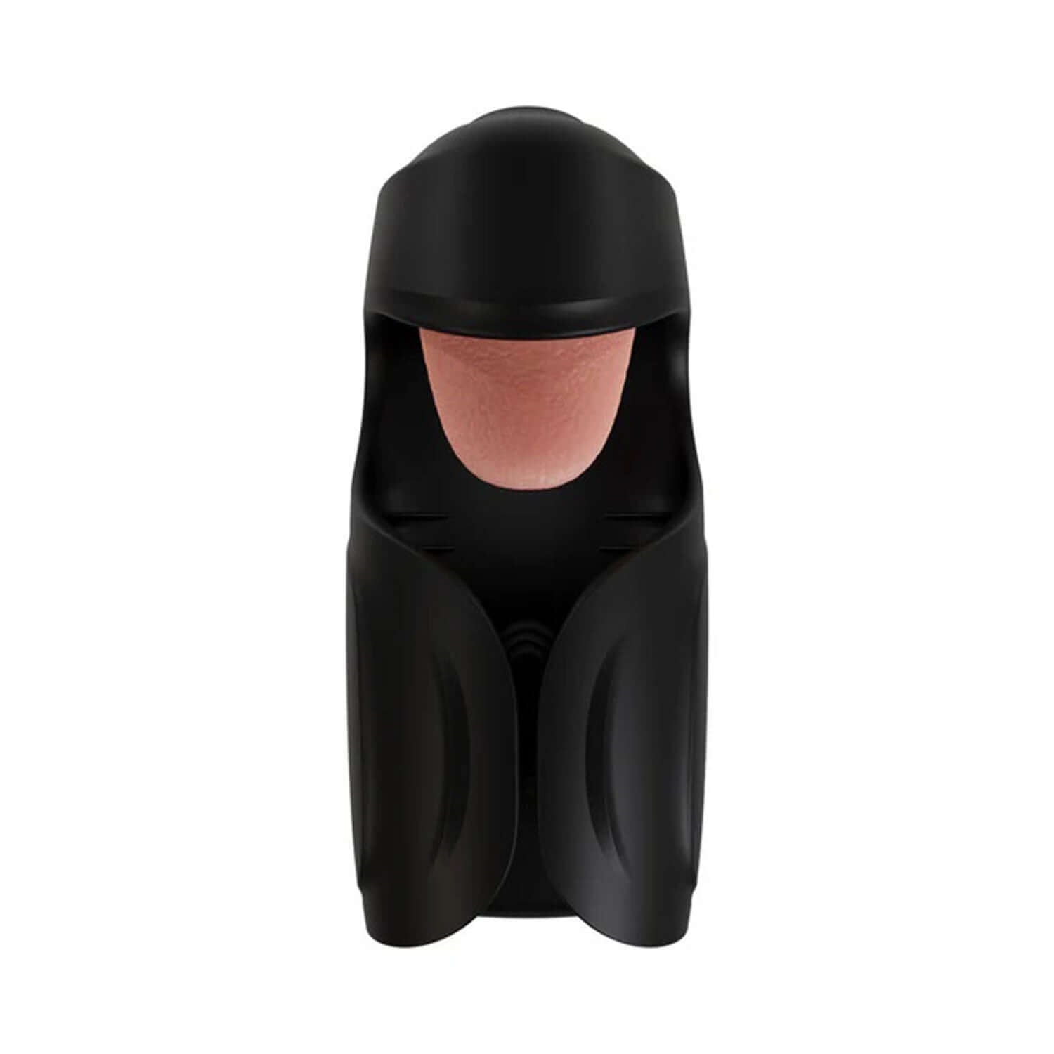 Black M for Men Lickety Split vibrating penis stimulator with tongue-teasing modes and pulsating vibrations for enhanced pleasure.