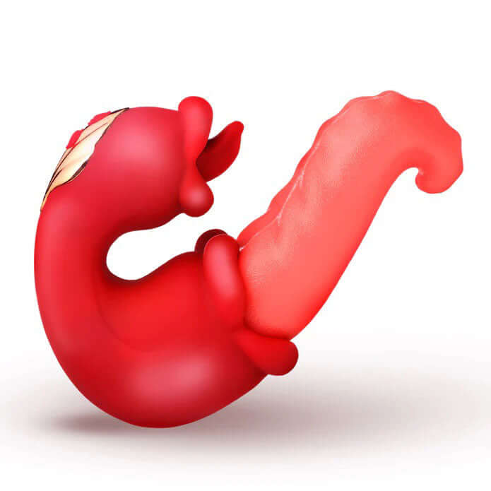 Lickgasm Lick Lasher Licking Vibrator - Red-1