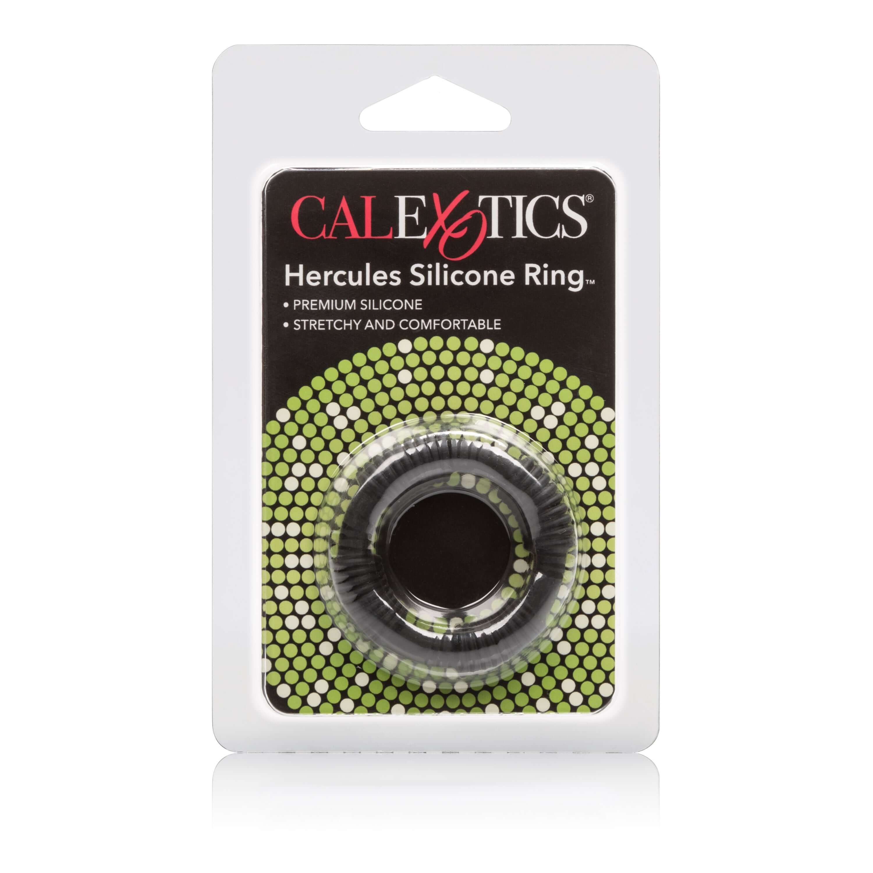 Hercules Silicone Ring Black packaging featuring premium silicone for enhanced comfort and performance.