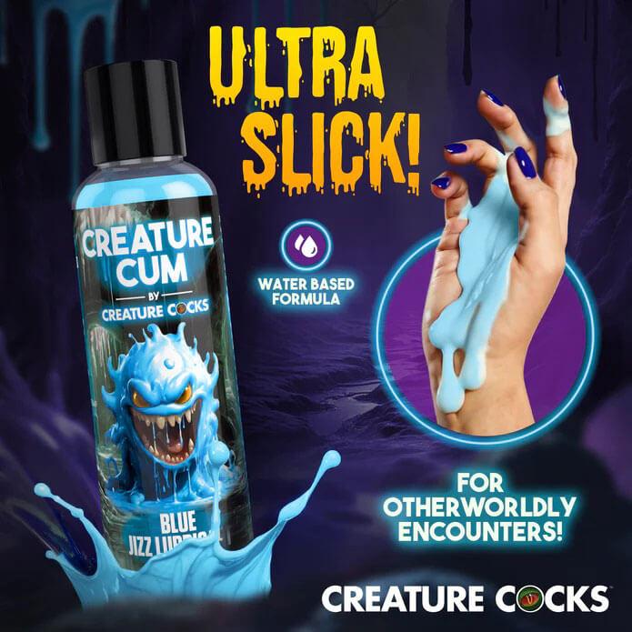 Creature Cum Blue Water-Based Lubricant 4oz-3