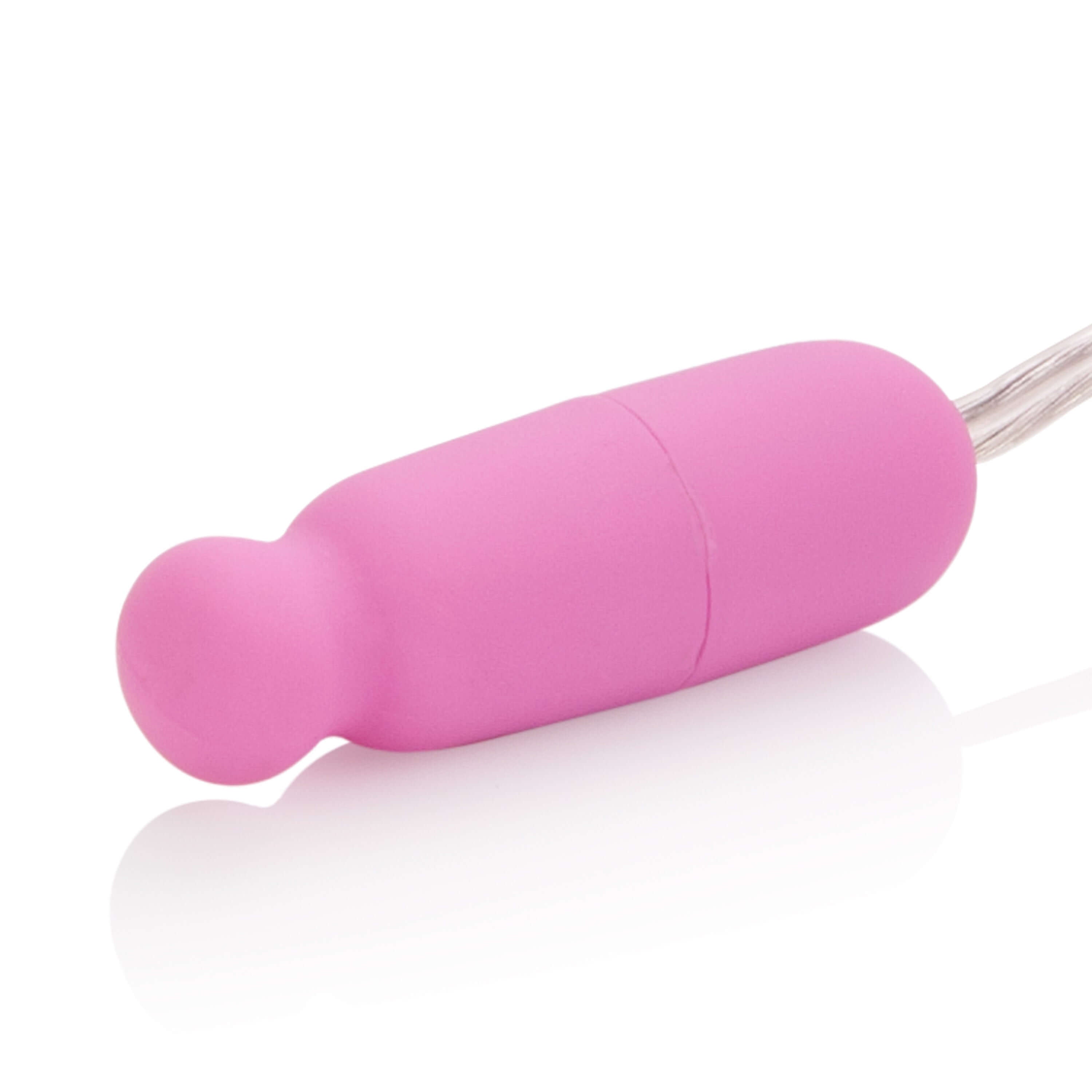 Whisper Micro Heated Bullet Vibrator Pink showing its compact design and pinpoint stimulation tip.