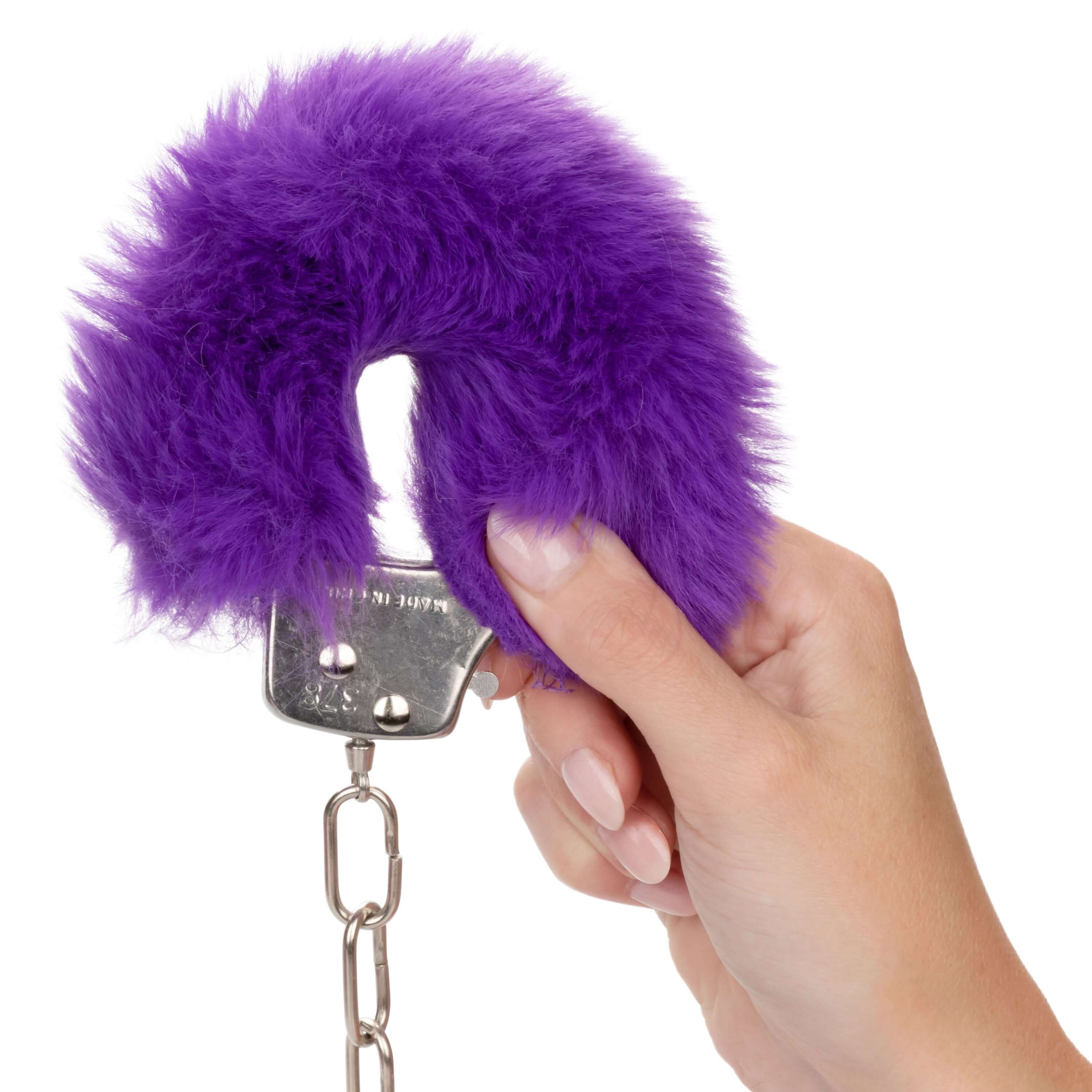 Ultra Fluffy Furry Cuffs - Purple-4