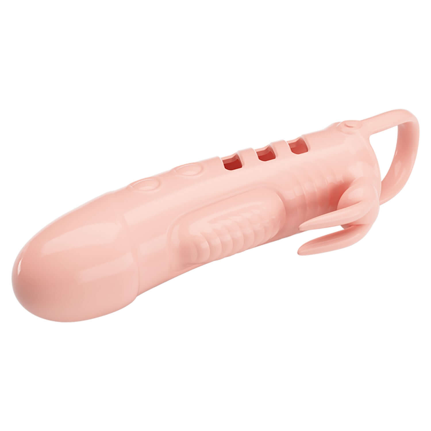 Pretty Love Penis Sleeve Sloane Flesh, a versatile vibrating cock sleeve in flesh color designed for enhanced stimulation.