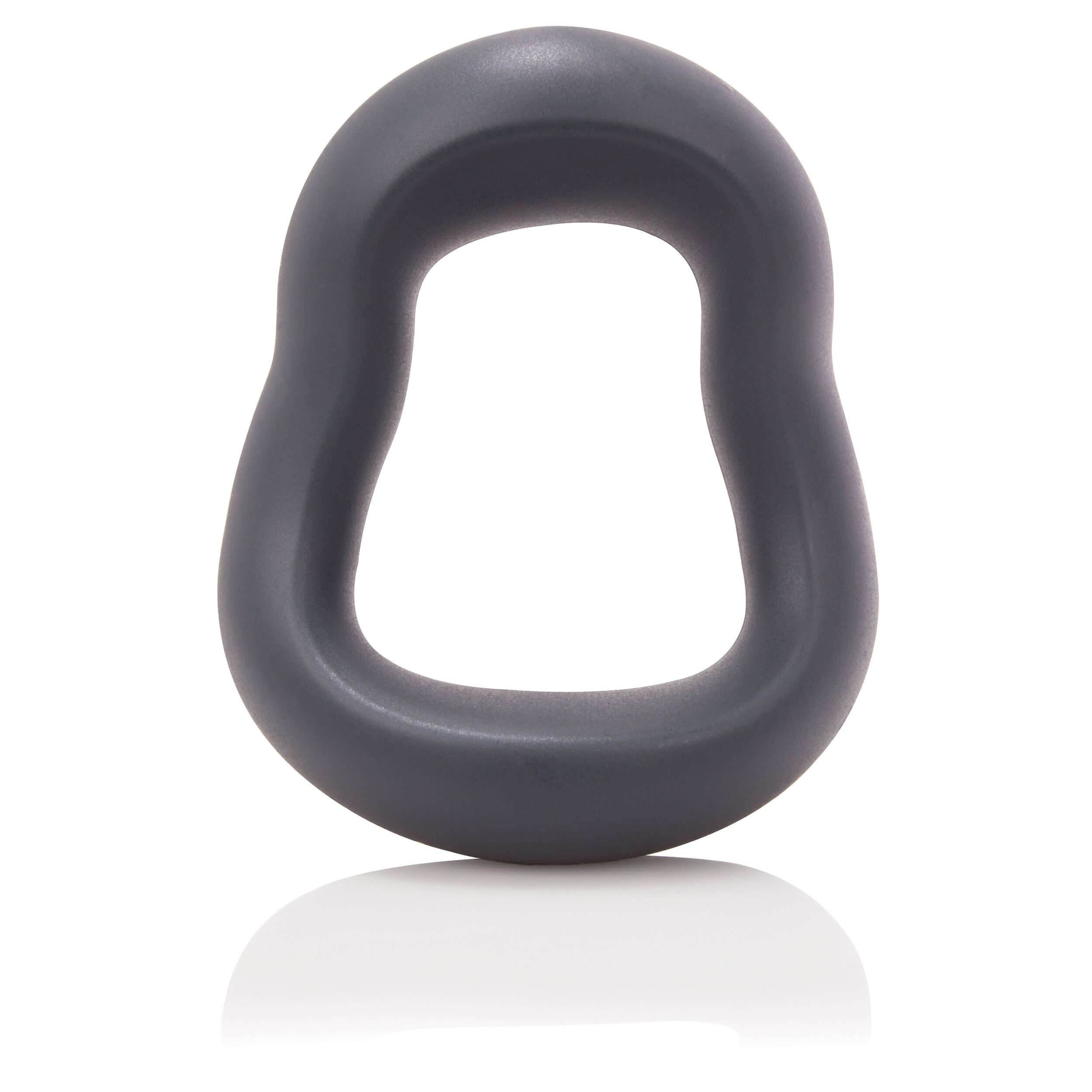 Swingo Curve Silicone Ring Grey - versatile, body-safe cock ring for customizable comfort and enhanced sensation.