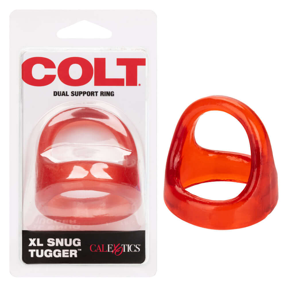 Colt XL Snug Tugger Dual Ring packaging with dual support ring displayed prominently.