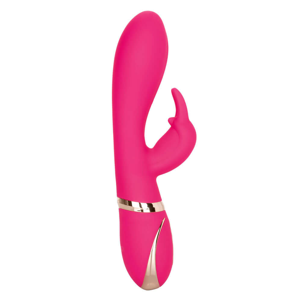 Jack Rabbit Signature Silicone Ultra-Soft Rabbit in vibrant pink with elegant design for dual stimulation.