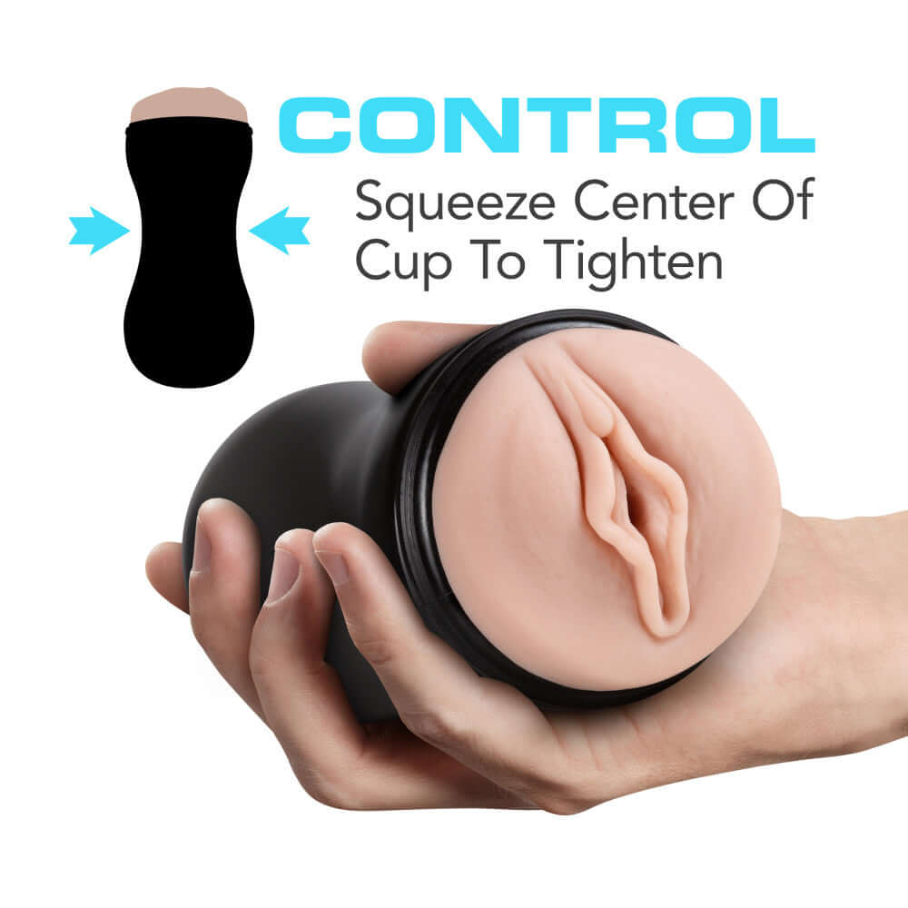 M for Men - Soft and Wet - Pussy With Pleasure Orbs - Self Lubricating Stroker Cup - Vanilla-1